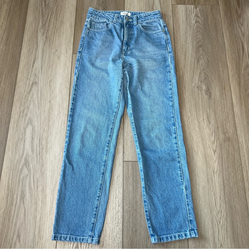 Need Jeans Womens Straight Leg High Rise Denim Size 26 Blue